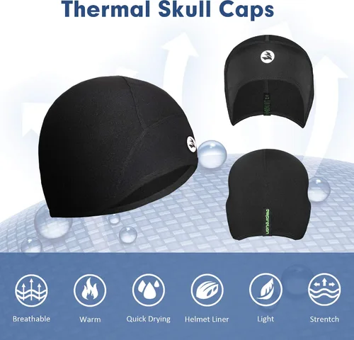 Miniatura 10 de EMPIRELION Casco térmico para niños, diseño de calavera, ligero, para deportes juveniles, para correr, para niños, niñas y niños