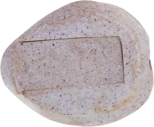 Caja de almacenamiento de llaves de piedra realista para exteriores, con diseño de resina realista para jardín, oficina y uso doméstico, versátil