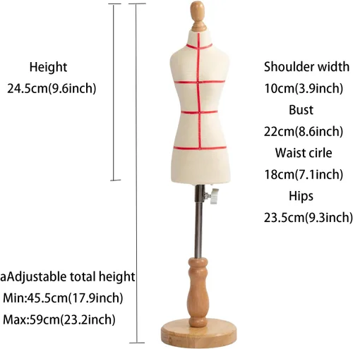 Miniatura 4 de Maniquí de forma de vestido femenino