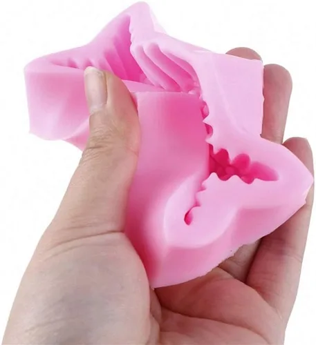 Miniatura 3 de MoldFun Molde de silicona en forma de copo de nieve de Navidad para chocolate y caramelo cera derretir jabón Oreo vela resina jabón goma pasta