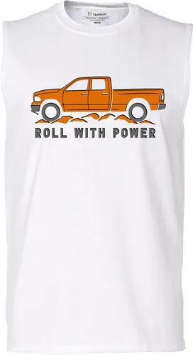 Miniatura 21 de Tee Hunt Camisetas gráficas y camisetas sin mangas para hombre Roll with Power Pickup Truck