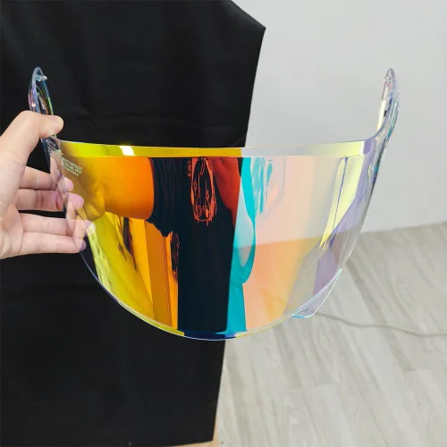 Miniatura 8 de FF370 - Protector solar para LS2 FF394, FF325, fácil visera, resistente al viento, para casco de moto (azul transparente, para noche de día)
