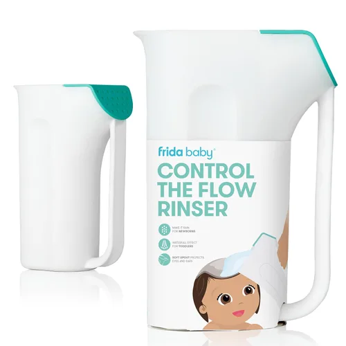 Miniatura 8 de Frida Baby Control The Flow - Accesorio rociador para bañera de bebé, cabezal de ducha con masajeador de cuero cabelludo, controla el flujo de agua