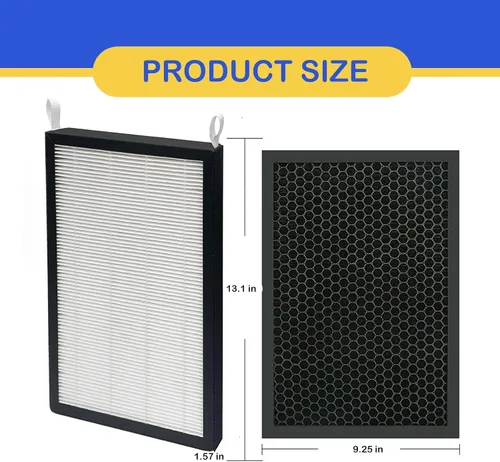Miniatura 4 de Paquete de 2 filtros True HEPA/carbono de repuesto compatibles con NUWAVE OxyPure purificador de aire inteligente para áreas grandes modelos 47001