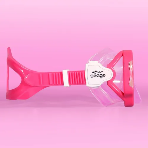 Miniatura 8 de Seago Gafas de natación para niños, máscara de buceo para jóvenes (5-15), antivaho 180° visión clara Rosa