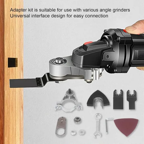 Miniatura 4 de Amoladora angular Adaptador de herramienta oscilante Cabezal convertidor para cortar molienda pulido proyectos de bricolaje