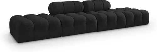 Miniatura 21 de Meridian Furniture 611Cream-S68A Colección Ames Moderno Sofá modular contemporáneo con tela de boucle color crema, modular para crear