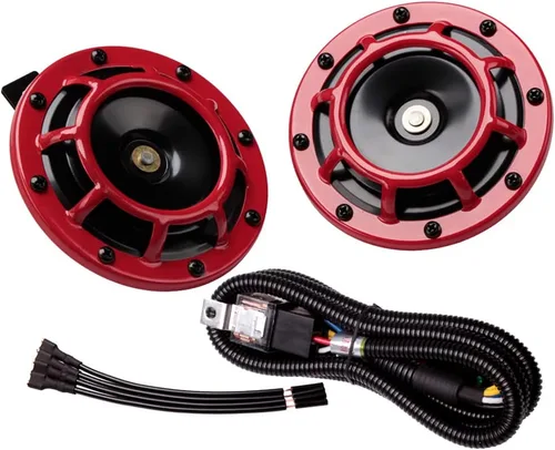 Miniatura 12 de FARBIN Bocina de coche impermeable tono súper fuerte 12V tono alto/tono bajo kit de bocinas gemelas de metal con rejilla protectora