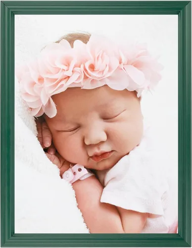 Miniatura 8 de ArtToFrames 20x26 pulg. Tinte verde sobre marco de madera de arce de hojas rojas, 2WOM0066-60823-YGRN-20x26