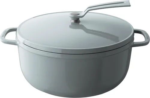 Miniatura 35 de Olla para Horno Holandés Vermicular 2.0 Olla de Hierro Fundido Esmaltada Ligera 18cm (2 qt) No Tóxica Compatible con Inducción Horno Mate