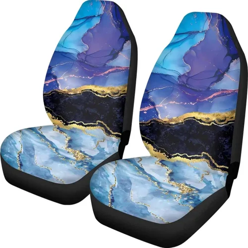 Miniatura 14 de Fundas de asiento de coche con estampado de bandera estadounidense, fundas cómodas para asientos de automóvil, duraderas, ajuste universal