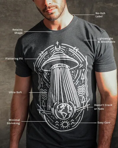 Miniatura 3 de INTO THE AM - Camisetas gráficas geniales para hombre, tallas S a 4XL, camisetas de arte gráfico únicas de calidad prémium