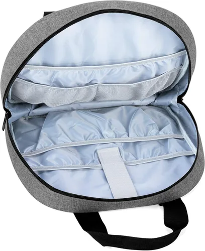 Miniatura 4 de Bolsa de Bordado CURMIO, Almacenamiento Portátil para Proyectos con Aro, Hilo y Suministros de Punto de Cruz, SOLO LA BOLSA, Gris (Diseño Patentado)