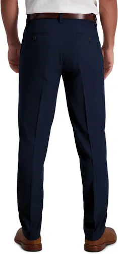 Miniatura 3 de Haggar Cool 18 Pro Slim Fit Flat Front Superflex Pantalón de cintura para hombre