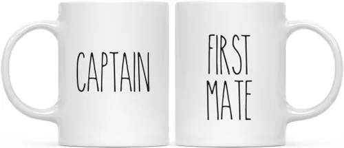 Miniatura 26 de Andaz Press Simple Farmhouse - Decoración rústica de otoño para cocina, 11 onzas, taza de té de café de cerámica, regalo para parejas, bestia