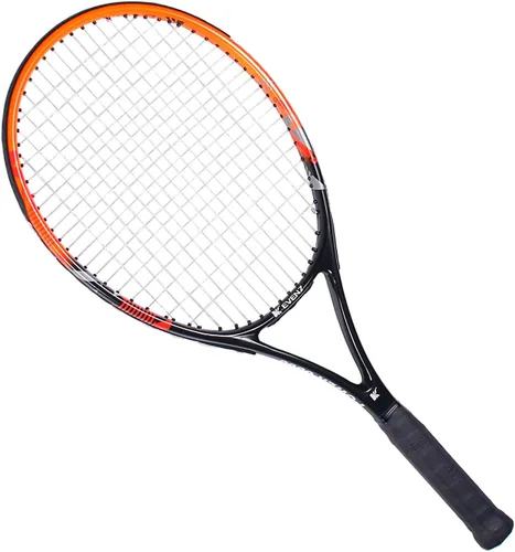 Miniatura 6 de KEVENZ Raqueta de tenis para adultos, raqueta de tenis de fibra de carbono con bolsa de transporte, peso ligero y resistente a los golpes