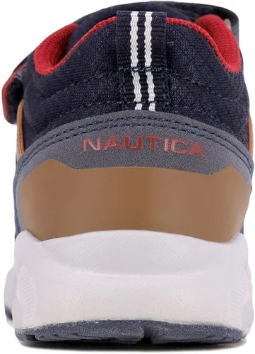 Miniatura 3 de Nautica Tenis para niños con correa ajustable y correas elásticas Zapatos casuales cómodos para niños y niñas (bebéniño pequeño)
