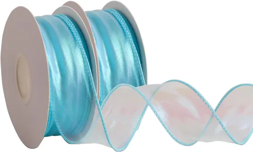 Miniatura 14 de CMFYHM 2 rollos de cinta de organza verde láser de 1-1/2 pulgadas de ancho, 10 yardas para envoltura de regalo, lazo, manualidades, ramo, corona
