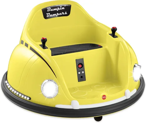 Best Choice Products Coche de Choque Eléctrico Montable Bumpin de 6V para Niños, 1.5 - 6 Años, Control Remoto para Padres, Giro de 360 Grados,