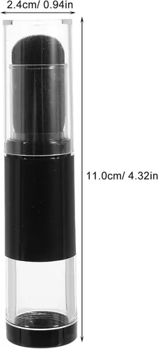 Miniatura 2 de Beaupretty Cepillo aplicador de aerosol de viaje reutilizable recargable con botella de polvo suelto recargable, tarro retráctil prensado