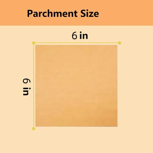 Miniatura 2 de 100 piezas de papel de pergamino sin blanquear de 6 x 6 pulgadas, papel de hamburguesa, hojas de papel de cera cuadradas antiadherentes para separar