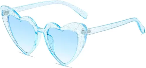 Love - Gafas de sol en forma de corazón para mujer, estilo vintage, estilo ojo de gato, estilo retro