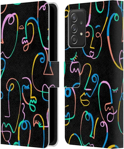 Miniatura 7 de Head Case Designs Officially Licensed Ninola Brushstrokes Multi Colorful Leather Wallet Case Compatible with Samsung Galaxy A53 5G (2022)
