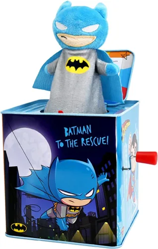 Kids Preferred DC Comics El Batman Jack in The Box - Juguetes musicales para bebés y niños pequeños, toca "Pop Goes The Weasel" The Dark Knight
