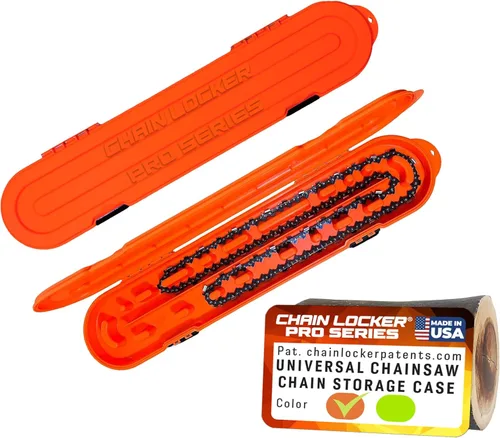 Miniatura 11 de Almacenamiento original de cadena de motosierra, estuche universal portátil para todas las cadenas de hasta 20 pulgadas de cuchillas - Puede apilar