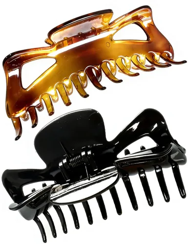 Miniatura 14 de Pinzas para cabello grandes de plástico, para mujeres con cabello grueso