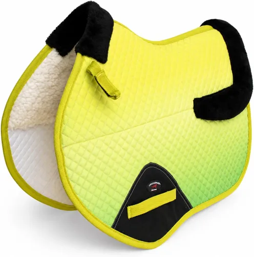 CHALLENGER Caballo Inglés Contorneado Algodón Acolchado Cerrar Contacto Trail Saddle Pad Ombre72170