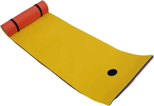 Manta flotante de agua, 3 capas de espuma XPE de alta densidad, colchón flotante, colchón flotante de espuma para playa, verano, piscina