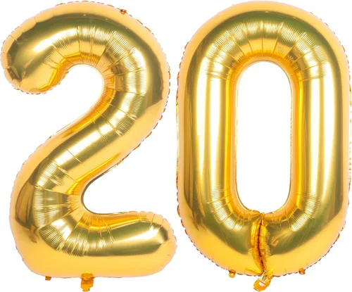 Miniatura 99 de Globos de helio de 40 pulgadas con dígitos dorados para fiesta de cumpleaños., Número 0, 40 pulgadas, número 0 oro 7