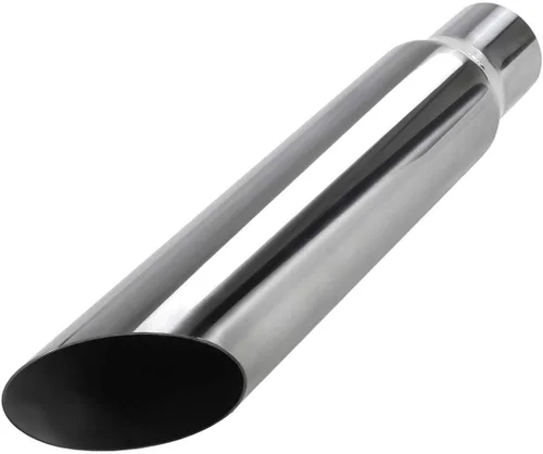 Upower Punta de escape de 2.25 pulgadas, entrada de 3 pulgadas, salida de 16 pulgadas de largo, soldadura en tubo de escape de 2 1/4 a 3 pulgadas