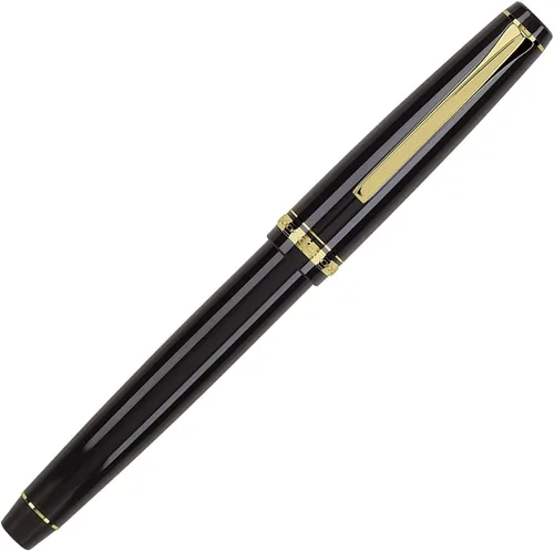 Miniatura 2 de Pilot Falcon - Pluma estilográfica, color negro con borde dorado extrafino