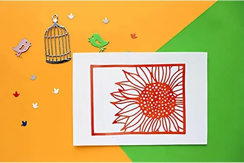 Miniatura 3 de Lapoo Troquel de Corte de Metal para Scrapbooking, Marco de Fondos 3D Nuevos Troqueles de Corte DIY para Hacer Álbumes Tarjetas Decoración Girasol A