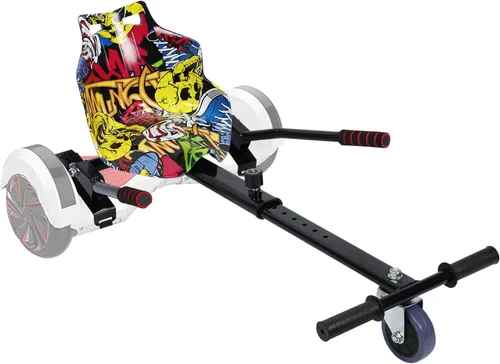 Miniatura 3 de Accesorio de Kart Hoverboard para niños y adultos, compatible con aeropatinetas de 6.5 a 10 pulgadas, seguro, ajustable y fácil de montar