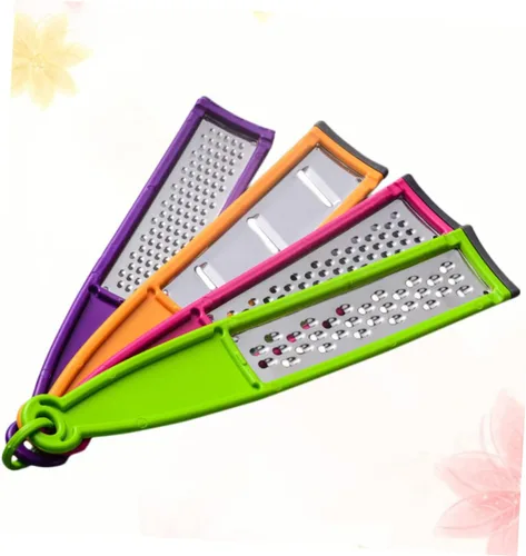 Miniatura 5 de SHOWERORO Rallador de acero inoxidable multifuncional para cortar verduras con mango antideslizante para patatas, zanahorias, ajo, utensilios