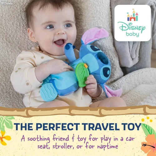Miniatura 6 de Kids Preferred Disney Baby's Lilo and Stitch - Juguete sensorial de peluche y mordedor arrugado para bebés recién nacidos, niños y niñas de 10