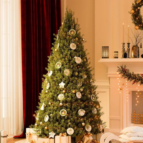 Miniatura 7 de Bemaystar Adornos de Navidad personalizados con foto 2025 – Adornos de Navidad personalizados con imagen y texto, decoración personalizada de árbol