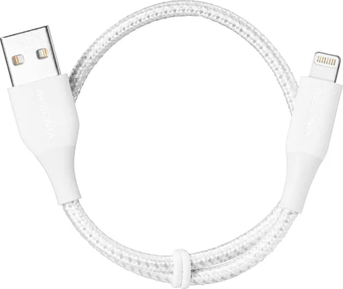 Miniatura 3 de INSIGNIA Cable USB a Lightning de carga/sincronización para iPhone, iPad, iPod (1 pie, gris luna)