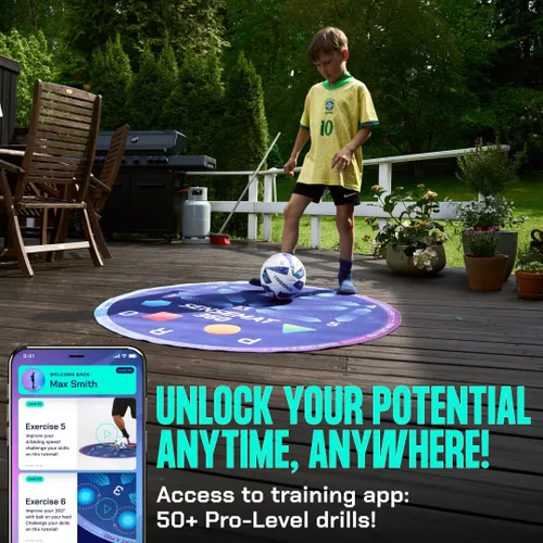 Miniatura 7 de Sensemat 360 Alfombrilla de Entrenamiento de Fútbol Alfombrilla de Entrenamiento Antideslizante con Diseño de 360 Grados Entrenamiento de Juego