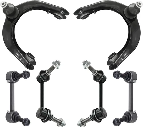 Miniatura 238 de Detroit Axle - Kit de extremo delantero para Chrysler 300 Dodge Charge Challenger 2011-2023, 2 brazos de control inferiores traseros 2 rótulas
