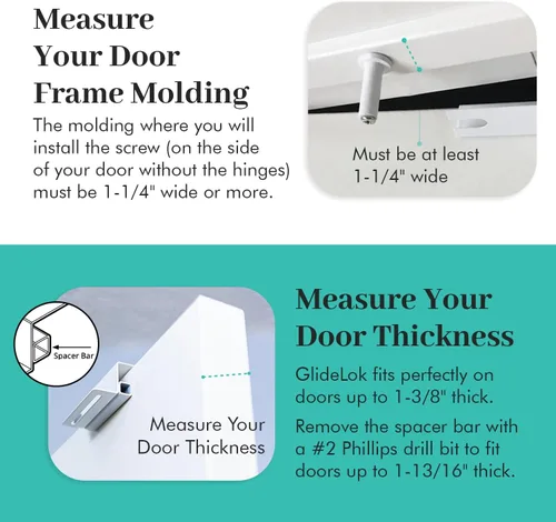 Miniatura 4 de GlideLok - Cerradura superior para puerta de seguridad infantil GlideLok Los adultos pueden operar desde cualquier lado Funciona en puertas