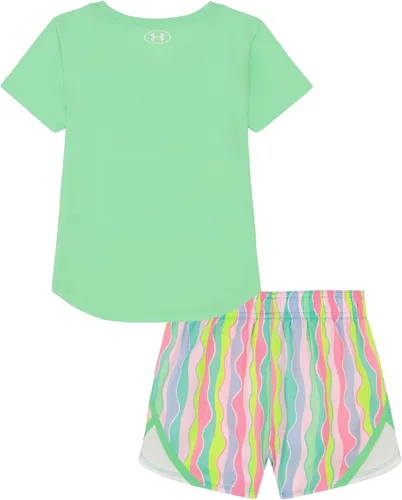 Miniatura 14 de Under Armour baby-girls Short Sleeve Shirt and Shorts Set, Durable Stretch and Lightweight