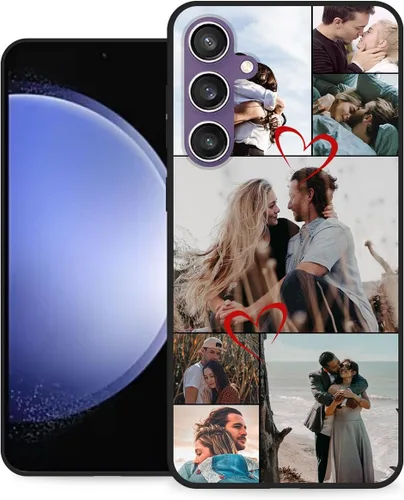 Miniatura 12 de Funda personalizada para Samsung Galaxy S23 Ultra con nombre de foto y texto - Funda suave y fina para teléfono móvil S 23 Ultra (negra) de 6.8
