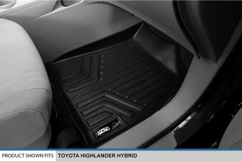 Miniatura 3 de MAXLINER - Juego de alfombrillas de 1ª fila, color negro para Toyota Highlander Hybrid 2008-2013