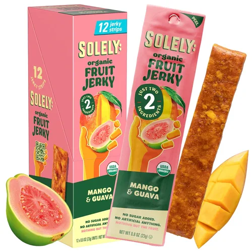 Miniatura 12 de Solely - Charqui de frutas orgánicas Un ingrediente Vegano Sin OGM Sin gluten Sin agregado de azúcar