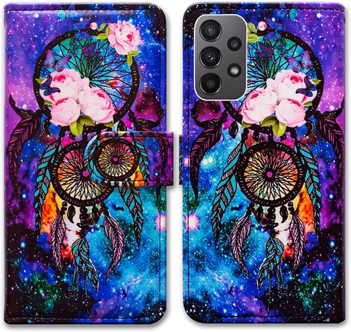 Miniatura 15 de Bcov Funda para Galaxy A23 5G, diseño de pájaro negro y verde con tapa para teléfono con ranura para tarjeta y soporte para Samsung Galaxy A23 5G