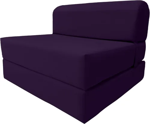 Miniatura 9 de D & D Futon Furniture Chair cama plegable de espuma, sofá de estudio, colchón de espuma doblado (6 x 36 x 70 pulgadas, azul real)